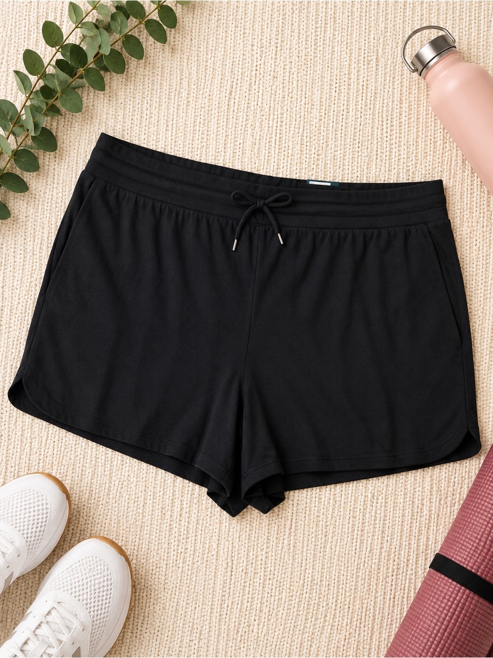 tek gear Black Athletic Lounge Shorts with Drawstring